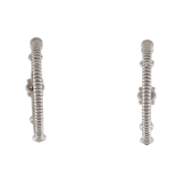 Judith Ripka Diamond Hoop earrings - Picture 3 of 14